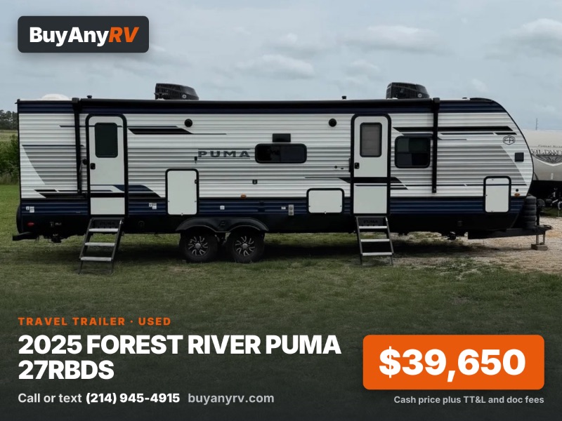 2025 Forest River Puma 27RBDS