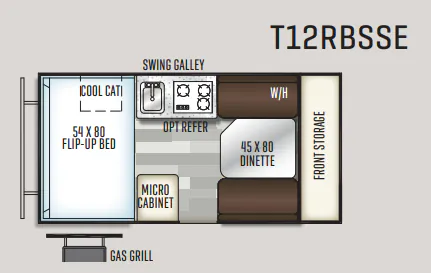 2023 Forest River Flagstaff 12RBST floor plan